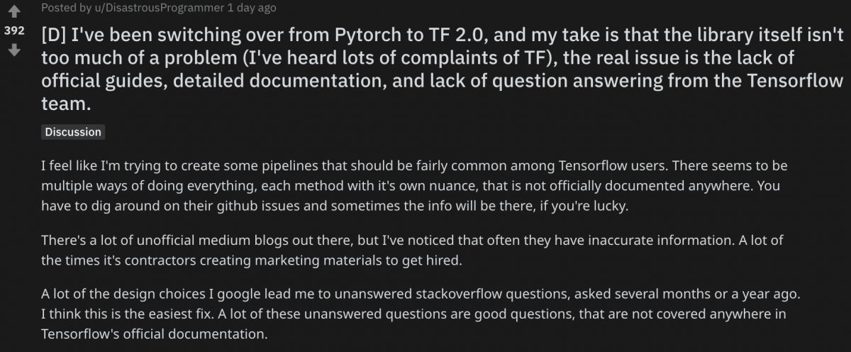 TensorFlow 2.0 难用到遭 Reddit 网友猛吐槽 – 量子位