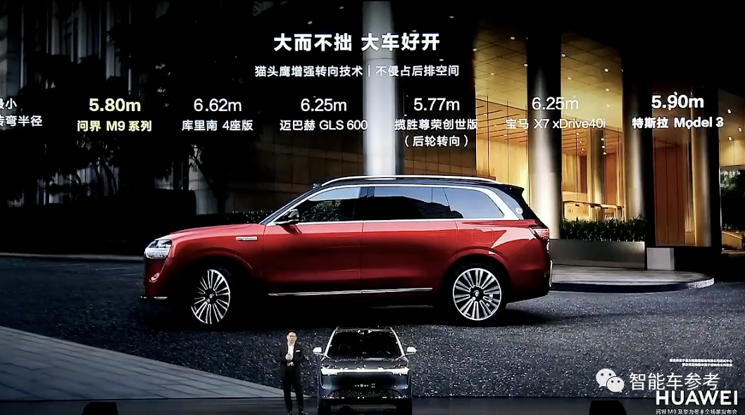 47万！华为发布问界M9，车灯HUD都能放电影，倒车AEB也安排了，余承东：陆地最强SUV