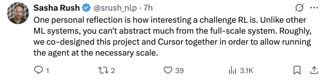 Cursor发布首个编程大模型!代码生成250tokens/秒,强化学习+MoE架构 Cursor发布首个编程大模型!代码生成250tokens/秒,强化学习+MoE架构