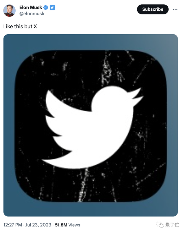 马斯克弃掉推特「小蓝鸟」！新logo今晚上线，还拿出压箱底域名