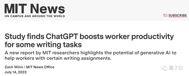 Science：ChatGPT缩小了打工人的差距