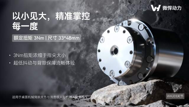 给机器人打造动力底座,微悍动力发布三款高功率密度关节模组