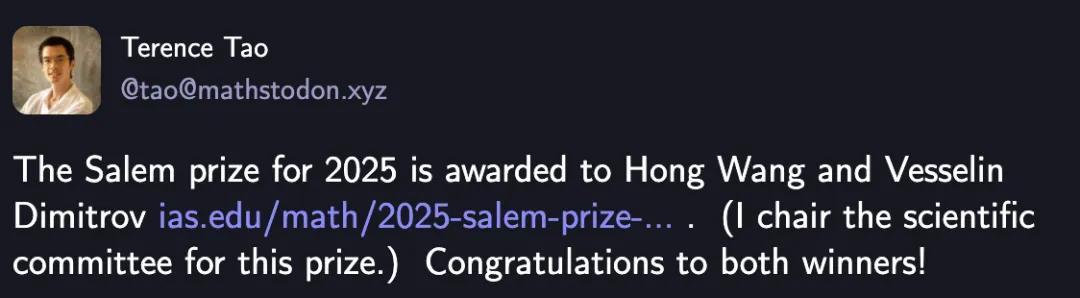 两大数学奖项同时颁给王虹!北大三校友包揽“华人菲尔兹” 两大数学奖项同时颁给王虹!北大三校友包揽“华人菲尔兹”