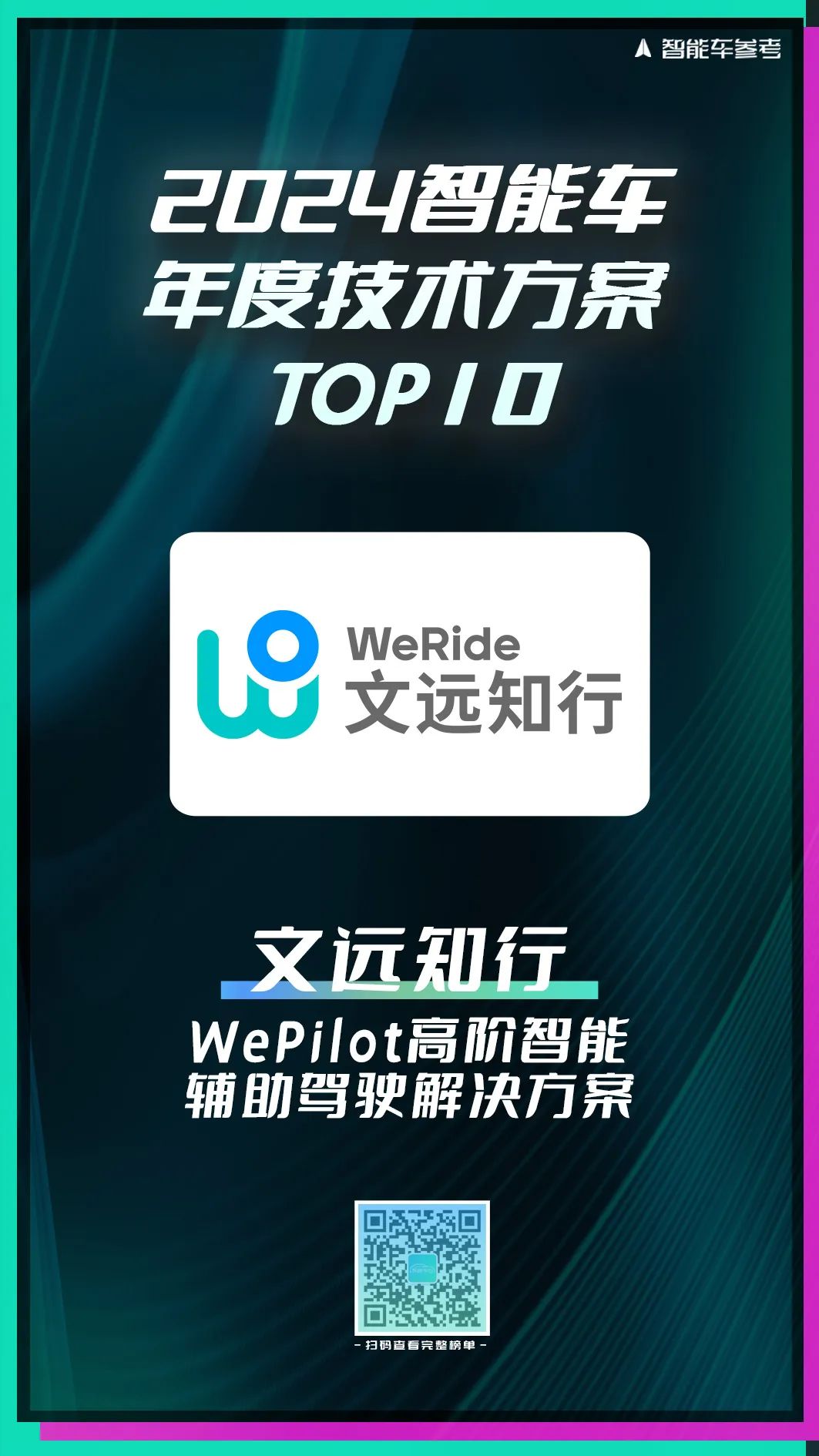 2024智能车10强榜单出炉！引领行业变革的人物/车型/方案都在这里了