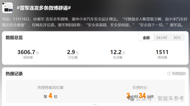 雷军罕见硬刚回应!同日公关负责人被曝调整