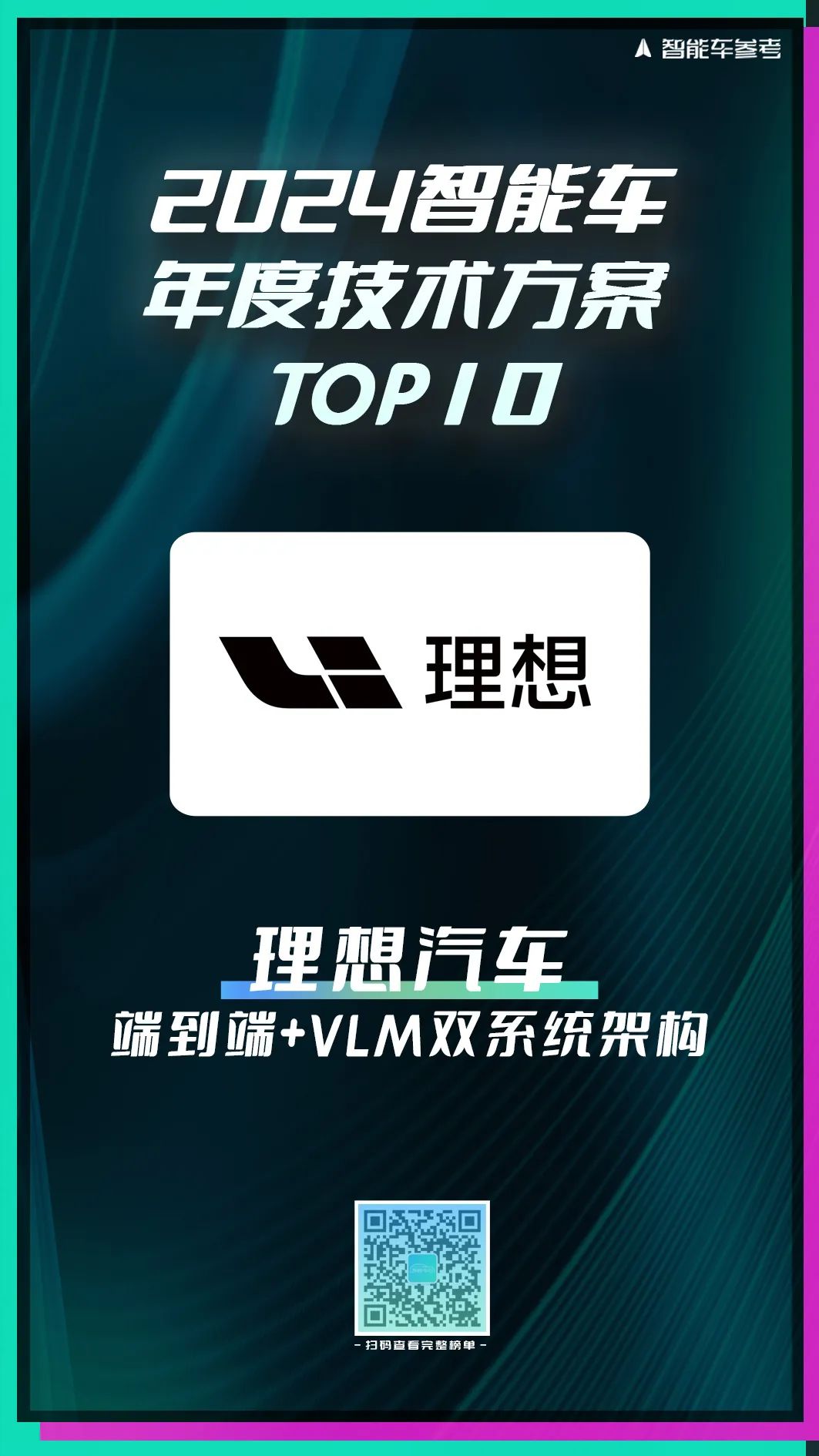 2024智能车10强榜单出炉！引领行业变革的人物/车型/方案都在这里了