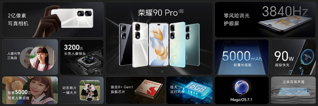 荣耀90系列正式发布，2499起！全系标配2亿像素写真相机