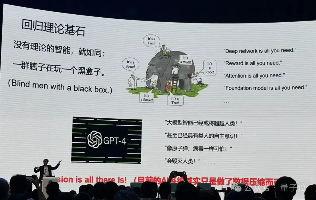 港大马毅：大模型长期没有理论就像盲人摸象；大佬齐聚谈AI下一步