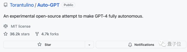 本周最火AutoGPT！GitHub3.6万星,解决复杂任务全程无需人类插手