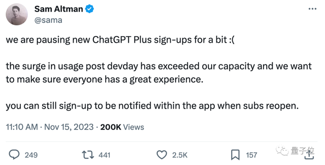 突发！ChatGPT Plus流量爆炸暂停注册，恢复时间未定