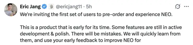 14万!全球首款家务机器人开卖,OpenAI投资,萌脸翘臀会自己充电 14万!全球首款家务机器人开卖,OpenAI投资,萌脸翘臀会自己充电