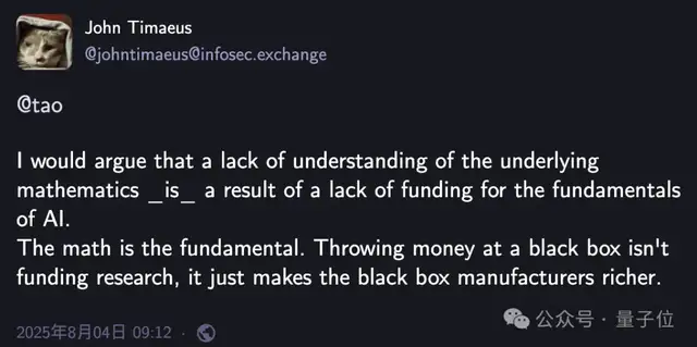 陶哲轩经费被断供,在线发帖自证数学有用