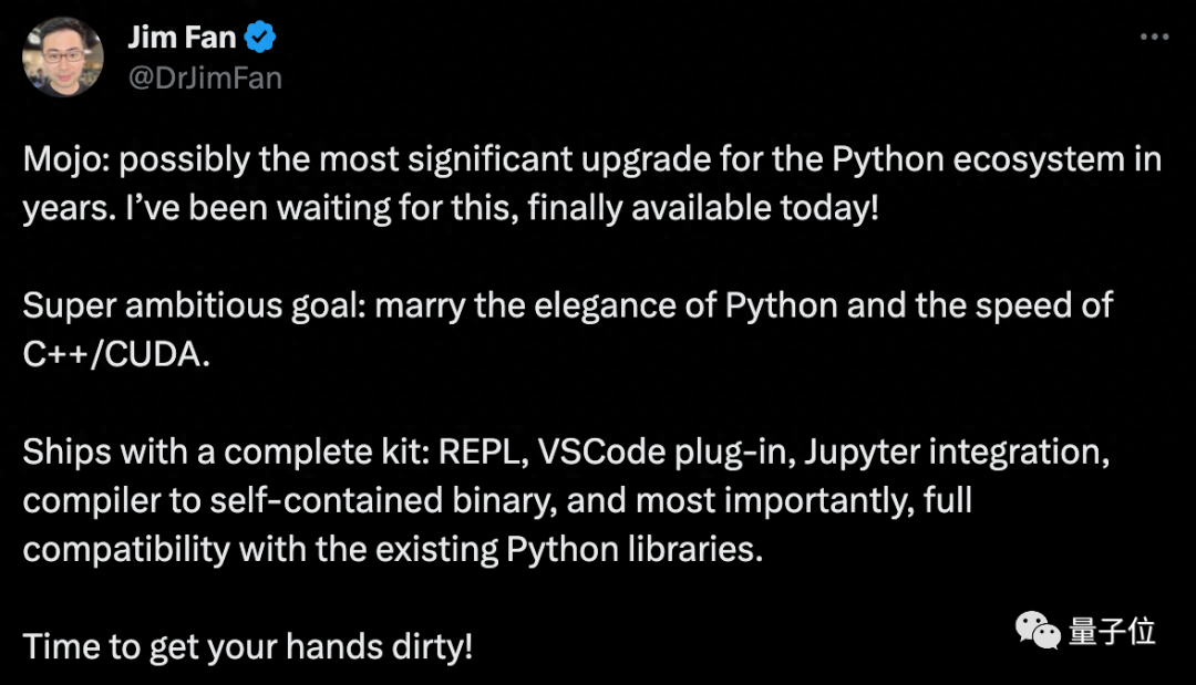 比Python快6.8万倍，新语言Mojo首次开放下载，AI大佬：开发生态多年来最大升级